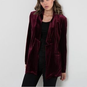 ⭐️NWOT⭐️ VERO MODA, Crushed Velvet Blazer, Burgundy, Size M